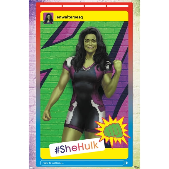 Marvel She-Hulk - Post Wall Poster, 14.725" x 22.375"