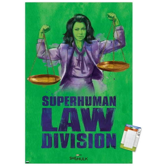 Marvel She-Hulk - Super-Human Law Division Wall Poster, 22.375" x 34"
