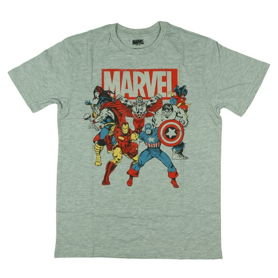 Marvel Shirt Boy's Falcon Captain America Thor Black Widow Short Sleeve top