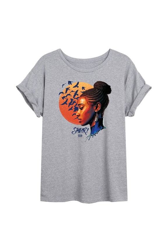 - Shuri Portrait - Juniors Oversized Graphic T-Shirt