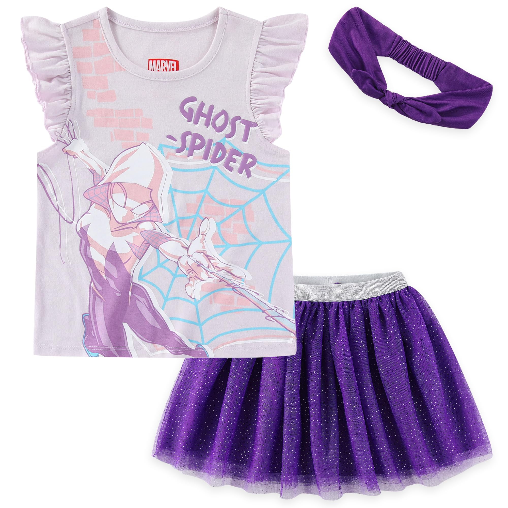 Kids Halloween Spider Costume Set - Purple & Black Tutu Skirt, Wings, Headband For Girls, Halloween & Christmas Dress-Up - View #11