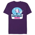 thumbnail image 1 of Marvel Spider-Gwen Ghost Spider Toony Confetti Birthday Hero - Short Sleeve Blended T-Shirt for Adults - Customized-Purple, 1 of 5