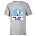 thumbnail image 1 of Marvel Spider-Gwen Ghost Spider Toony Confetti Birthday Hero - Short Sleeve T-Shirt for Kids - Customized-Athletic Heather, 1 of 5