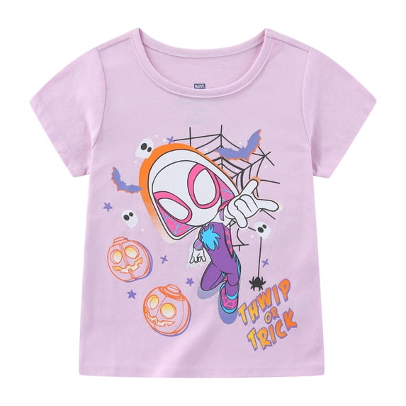 Marvel Spider-Gwen Short Sleeve Halloween T-Shirt (Girls), Sizes 2T-7