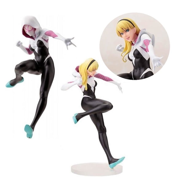 Marvel Spider-Gwen Statue Bishoujo Masked Unmasked Kotobukiya Figure Comics Amazing