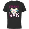 thumbnail image 1 of Marvel Spider-Gwen Valentine’s Day Love Caught In My Web - Short Sleeve Cotton T-Shirt for Adults - Customized-Black, 1 of 5