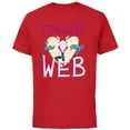 thumbnail image 1 of Marvel Spider-Gwen Valentine’s Day Love Caught In My Web - Short Sleeve Cotton T-Shirt for Adults - Customized-Red, 1 of 5