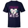 thumbnail image 1 of Marvel Spider-Gwen Valentine’s Day Love Caught In My Web - Short Sleeve T-Shirt for Kids - Customized-Navy, 1 of 5