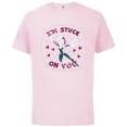 thumbnail image 1 of Marvel Spider-Gwen Valentine’s Day Love I’m Stuck On You - Short Sleeve Cotton T-Shirt for Adults - Customized-Soft Pink, 1 of 5