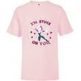 thumbnail image 1 of Marvel Spider-Gwen Valentine’s Day Love I’m Stuck On You - Short Sleeve T-Shirt for Kids - Customized-Soft Pink, 1 of 5
