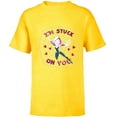 thumbnail image 1 of Marvel Spider-Gwen Valentine’s Day Love I’m Stuck On You - Short Sleeve T-Shirt for Kids - Customized-Yellow, 1 of 5