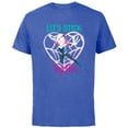 thumbnail image 1 of Marvel Spider-Gwen Valentine’s Day Love Let’s Stick Together - Short Sleeve Cotton T-Shirt for Adults - Customized-Royal Heather, 1 of 5