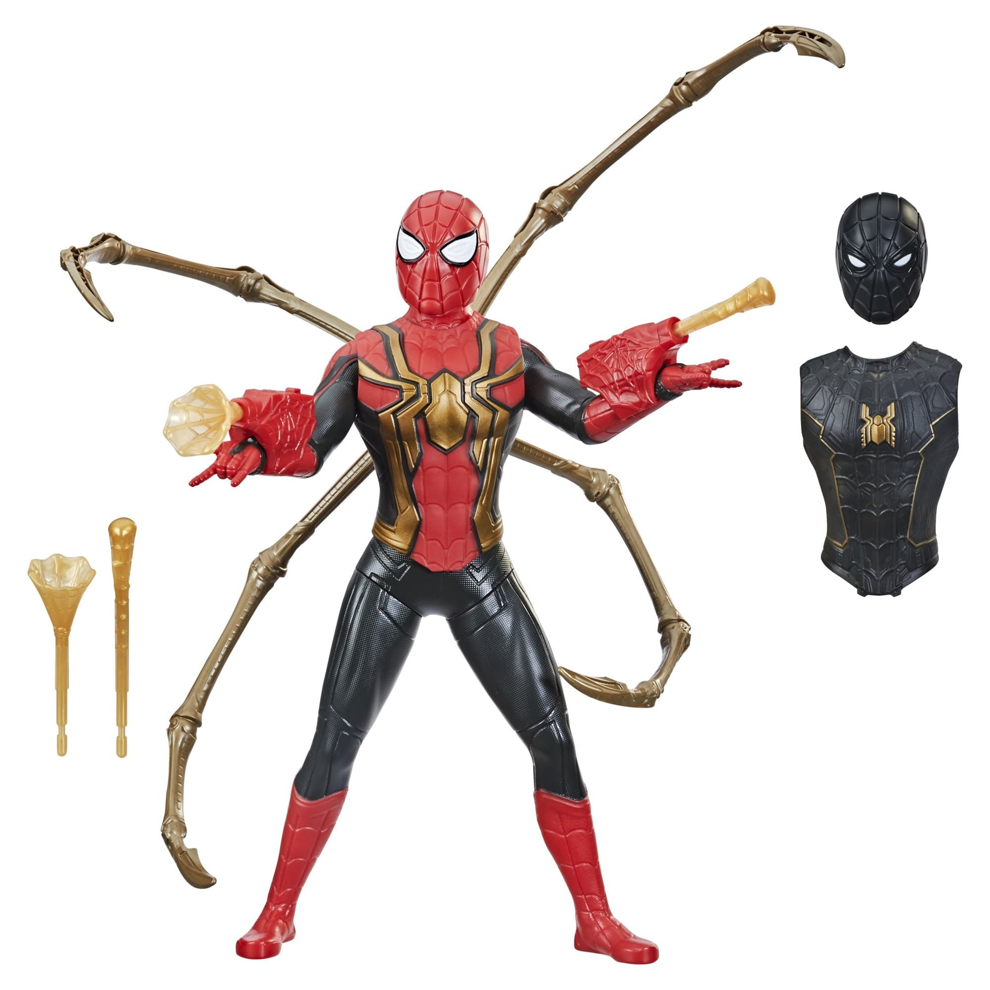 Marvel Spider-Man 13'' Action Figure with Web Shooter, Spider Legs & Blasters for Kids Ages 4-8