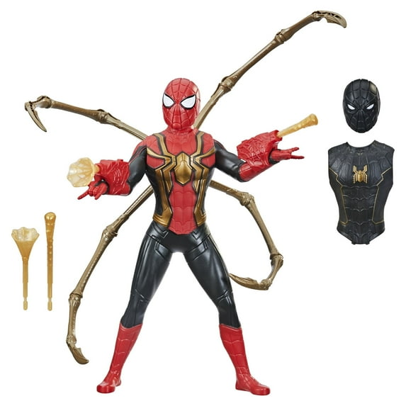 Marvel Spider-Man 13" Web Gear Spider-Man Action Figure, Spider Legs, Web Blasters, 15 Accessories for Kids, Ages 4 and up
