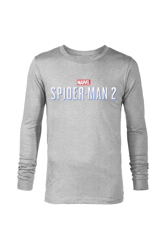 Spider-Man 2 Game Logo - Long Sleeve T-Shirt for Men – Customized-Athletic Heather