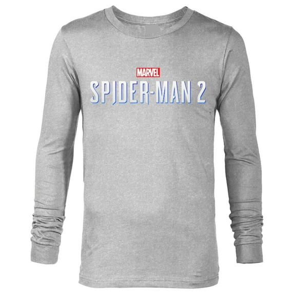 Marvel Spider-Man 2 Game Logo - Long Sleeve T-Shirt for Men – Customized-Athletic Heather