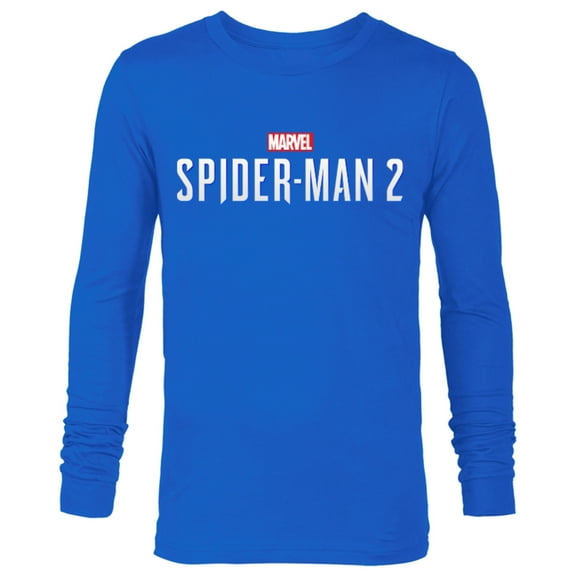 Marvel Spider-Man 2 Game Logo - Long Sleeve T-Shirt for Men – Customized-Royal