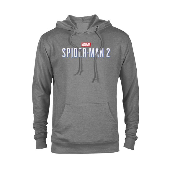 Marvel Spider-Man 2 Game Logo - Pullover Hoodie for Adults – Customized-Graphite Heather
