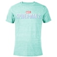 thumbnail image 1 of Marvel Spider-Man 2 Game Logo - Short Sleeve Blended T-Shirt for Adults – Customized-Ocean Blue, 1 of 5