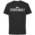 thumbnail image 1 of Marvel Spider-Man 2 Game Logo - Short Sleeve Cotton T-Shirt for Adults - Customized-Black, 1 of 5