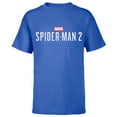 thumbnail image 1 of Marvel Spider-Man 2 Game Logo - Short Sleeve T-Shirt for Kids – Customized-Royal, 1 of 5