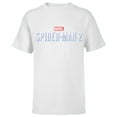 thumbnail image 1 of Marvel Spider-Man 2 Game Logo - Short Sleeve T-Shirt for Kids – Customized-White, 1 of 5