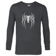 thumbnail image 1 of Marvel Spider-Man 2 Game Spider Logo - Long Sleeve T-Shirt for Men – Customized-Charcoal Heather, 1 of 5