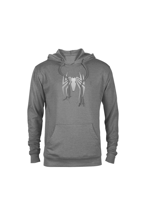 Spider-Man 2 Game Spider Logo - Pullover Hoodie for Adults – Customized-Graphite Heather