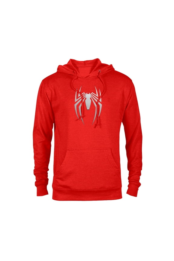 Spider-Man 2 Game Spider Logo - Pullover Hoodie for Adults – Customized-Red Heather