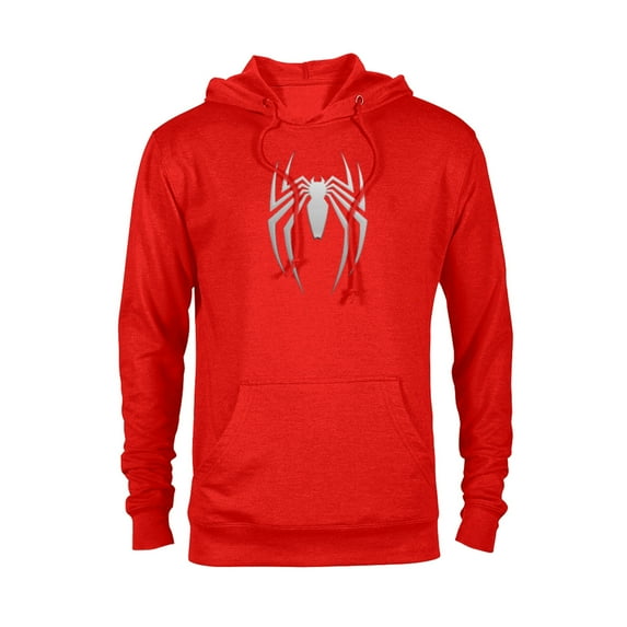 Marvel Spider-Man 2 Game Spider Logo - Pullover Hoodie for Adults – Customized-Red Heather