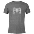 thumbnail image 1 of Marvel Spider-Man 2 Game Spider Logo - Short Sleeve Blended T-Shirt for Adults – Customized-Dark Heather, 1 of 5