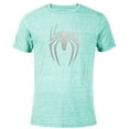 thumbnail image 1 of Marvel Spider-Man 2 Game Spider Logo - Short Sleeve Blended T-Shirt for Adults – Customized-Ocean Blue, 1 of 5