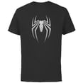 thumbnail image 1 of Marvel Spider-Man 2 Game Spider Logo - Short Sleeve Cotton T-Shirt for Adults - Customized-Black, 1 of 5