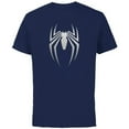 thumbnail image 1 of Marvel Spider-Man 2 Game Spider Logo - Short Sleeve Cotton T-Shirt for Adults - Customized-Navy, 1 of 5