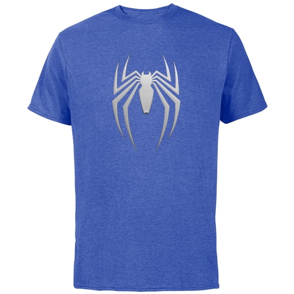 Marvel Spider-Man 2 Game Spider Logo - Short Sleeve Cotton T-Shirt for Adults - Customized-Royal Heather