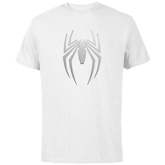 Marvel Spider-Man 2 Game Spider Logo - Short Sleeve Cotton T-Shirt for Adults - Customized-White