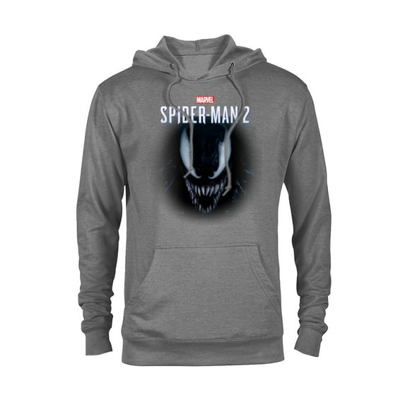 Marvel Spider-Man 2 Game Venom Face - Pullover Hoodie for Adults – Customized-Graphite Heather