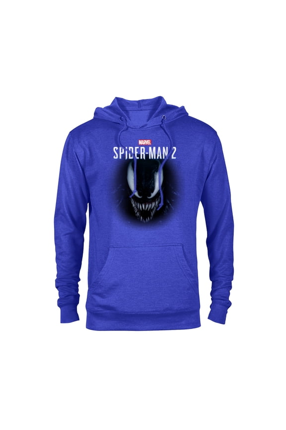 Spider-Man 2 Game Venom Face - Pullover Hoodie for Adults – Customized-Royal Heather