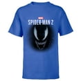 thumbnail image 1 of Marvel Spider-Man 2 Game Venom Face - Short Sleeve T-Shirt for Kids – Customized-Royal, 1 of 5