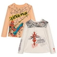 thumbnail image 1 of Marvel Spider-Man 2 Pack Long Sleeve T-Shirts Toddler to Big Kid, 1 of 5