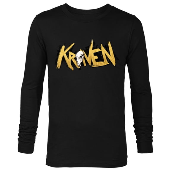 Marvel Spider-Man 2 PlayStation Game Kraven the Hunter Logo - Long Sleeve T-Shirt for Men - Customized-Black