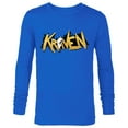 thumbnail image 1 of Marvel Spider-Man 2 PlayStation Game Kraven the Hunter Logo - Long Sleeve T-Shirt for Men - Customized-Navy, 1 of 5