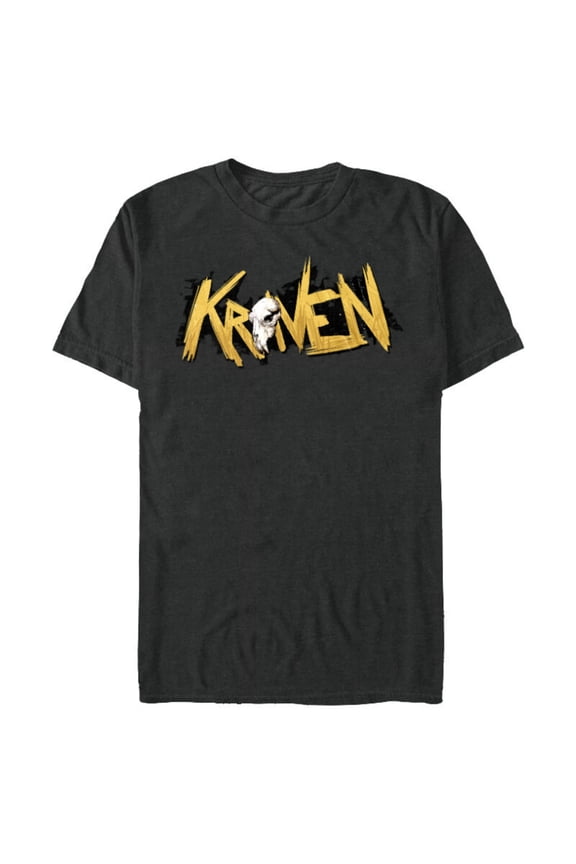 Spider-Man 2 PlayStation Game Kraven the Hunter Logo - Short Sleeve Blended T-Shirt for Adults - Customized-Dark Heather
