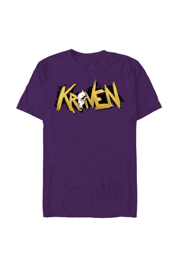 Spider-Man 2 PlayStation Game Kraven the Hunter Logo - Short Sleeve Blended T-Shirt for Adults - Customized-Purple