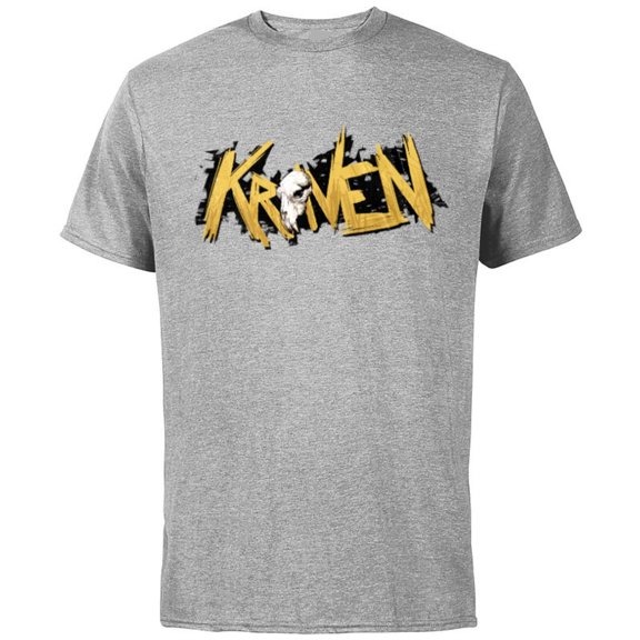 Marvel Spider-Man 2 PlayStation Game Kraven the Hunter Logo - Short Sleeve Cotton T-Shirt for Adults - Customized-Athletic Heather