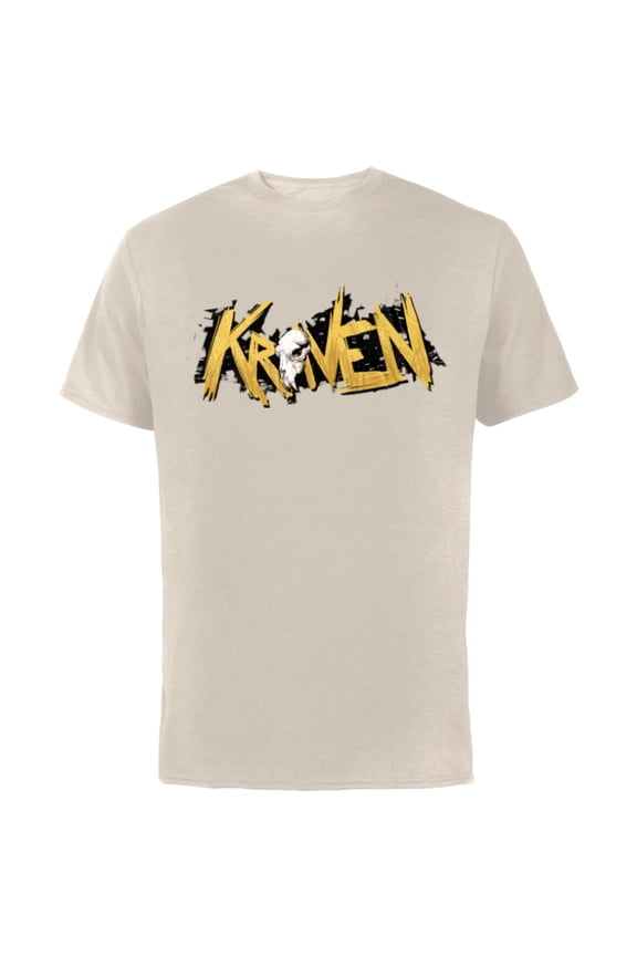 Spider-Man 2 PlayStation Game Kraven the Hunter Logo - Short Sleeve Cotton T-Shirt for Adults - Customized-Natural