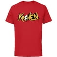thumbnail image 1 of Marvel Spider-Man 2 PlayStation Game Kraven the Hunter Logo - Short Sleeve Cotton T-Shirt for Adults - Customized-Red, 1 of 5