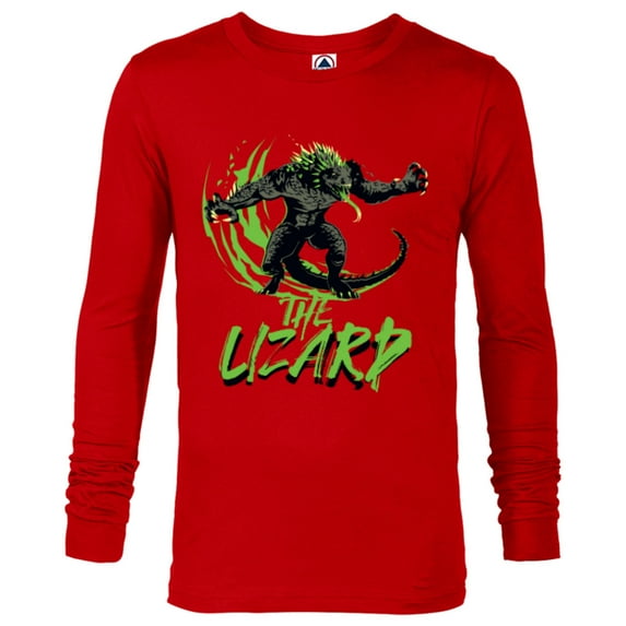 Marvel Spider-Man 2 PlayStation Game The Lizard Slash - Long Sleeve T-Shirt for Men - Customized-New Red