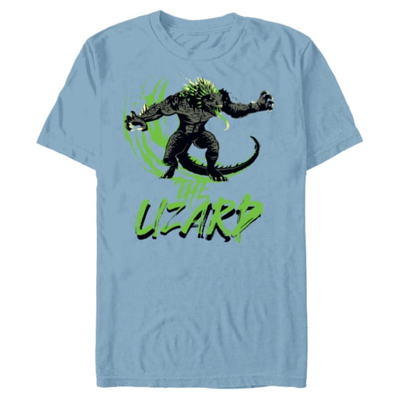 Marvel Spider-Man 2 PlayStation Game The Lizard Slash - Short Sleeve Blended T-Shirt for Adults - Customized-Ocean Blue