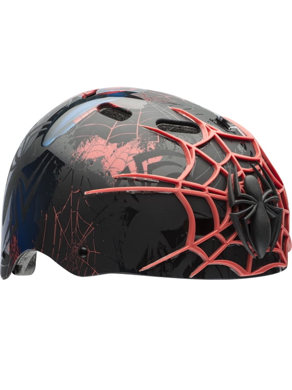 Spider-Man 3D Web Slinger Multisport Bell Bike Helmet, Black, Child 5+ (51-54cm)